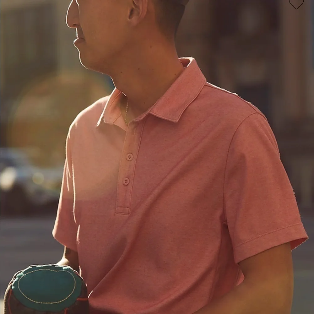 J crew dusty barn Performance polo shirt with COOLMAX